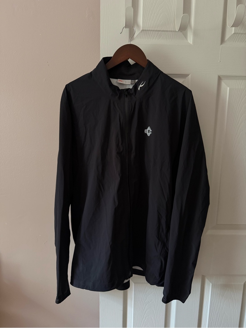 KJUS Black Zip Up Windbreaker Golf Men’s XL 54